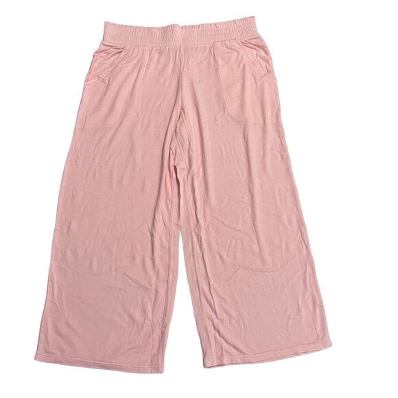 KOOLABURRA by UGG pink square cropped‎ lounge pants, elastic waist sz small - Picture 1 of 9